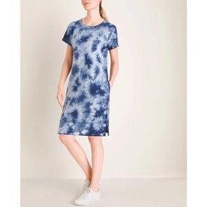 Chico's Blue Tie-Dye Dress